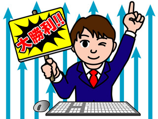 壱A：投資で大勝利して利益を得た男性_CS3　2025_0612_008