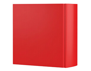 Bold Red Hardcover Book with Minimalist Matte Finish  Transparent PNG