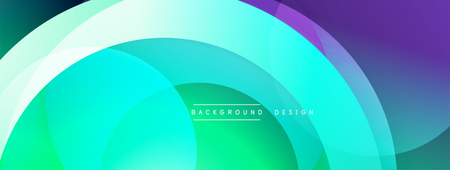 Abstract fluid shapes blend, creating vibrant turquoise, purple gradients. Modern design element for backgrounds, presentations. Smooth transitions dominate composition.
