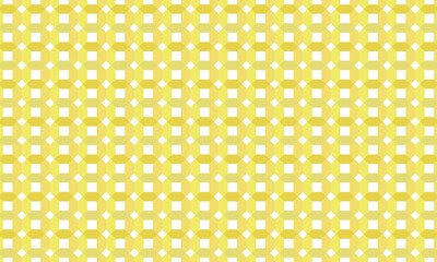 黄色い六角形のフレームでできた8角形の銭形模様