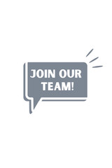 JOIN OUR TEAM VECTOR IN GRAY - for hiring a new team member