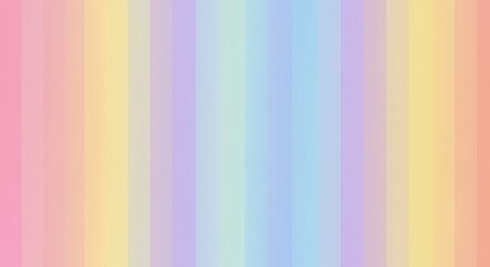 Obraz premium Pastel Rainbow Stripes Background - Soft pastel rainbow colored vertical stripes background ideal for websites, presentations, and social media
