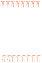 Obraz premium PINK BOW BORDER TEMPLATE