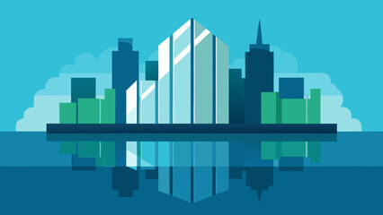 abstract city skyline