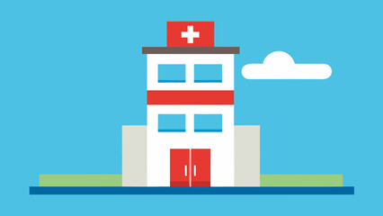 Fototapeta premium vector illustration of a building
