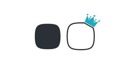 Duality: Ordinary vs. Extraordinary - Crowned Square Icon