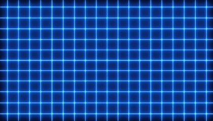 Blue Glowing Grid Pattern Background
