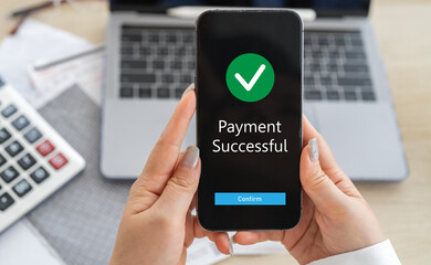 Human with online payment and shopping online, online banking digital technology, purchases, digital marketing, bank, banking applications, Financial transaction and global business online