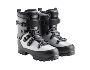 Shop men's winter hiking boots for cold weather and snow outdoor activity on transparent background