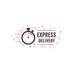 Naklejka premium Vector graphic of a stopwatch with 