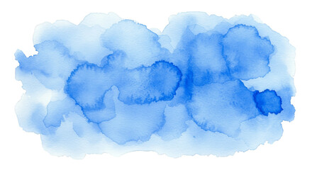 Watercolor Blue Stain Artistic Blob Paint Brush Art Abstract Background