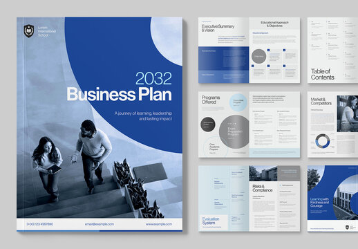 Business Plan Template for School, Education, College & University Project Proposals