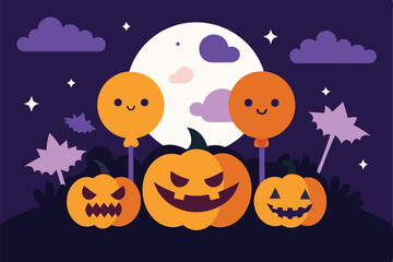 Halloween Greeting Card Invitation For Party Event