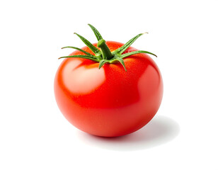Tomato on White Background