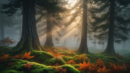 morning in the forest