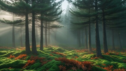 morning in the forest