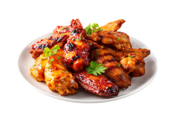 Hot Wings isolated on a transparent background