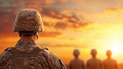Soldiers standing in formation at Veterans Day event, honoring discipline and unity
