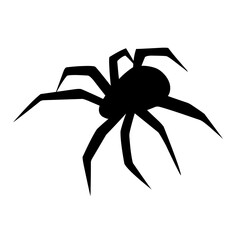 spider silhouette vector
