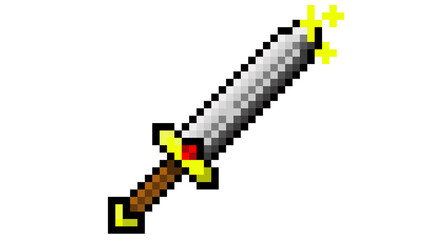 shiny pixel sword
