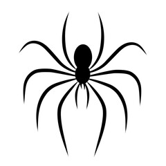 spider silhouette vector