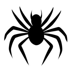 spider silhouette vector