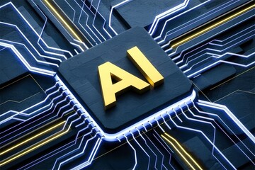 Electronic circuit board with ai processor
