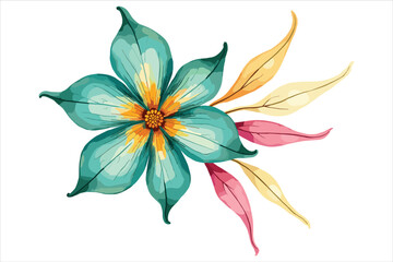 Retro Groovy Flowers Bundle | 70s Inspired Floral Clipart Set