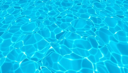 Fototapeta premium Azure swimming pool water, seamless texture, rippling surface, pattern, backdrop