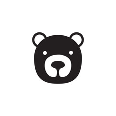 cute face little bear honey logo design, vector graphic symbol icon illustration 