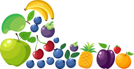 Fruits Corner Illustration