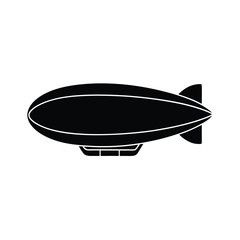Blimp Icon Outline Vector Illustration © Vectortwist