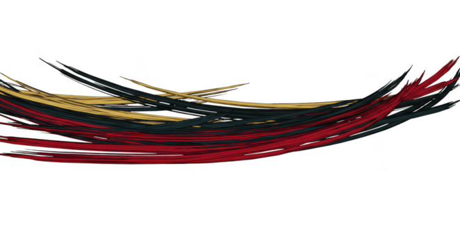 Abstract Wave Background in Red Black Gold Colors Transparent Design