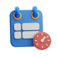 Digital Calendar and Timer Icon