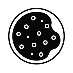 Cookie Icon Outline Vector Illustration