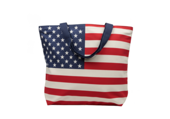 American Flag Tote Bag Stars Stripes Patriotic Design Transparent PNG