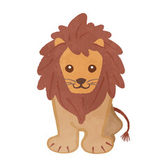Cute lion illustration