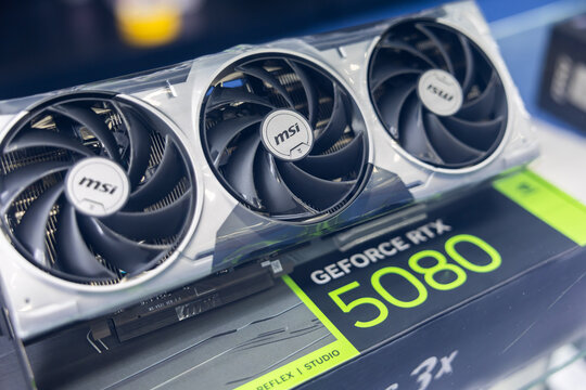 View of  MSI Gaming Graphic Card RTX 5080