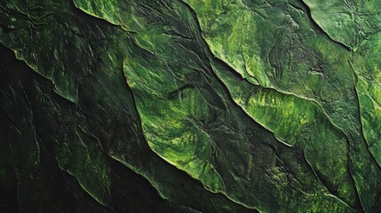 Dark green textured stone surface background.