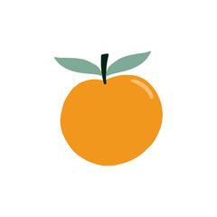 orange fruit cartoon design illustration