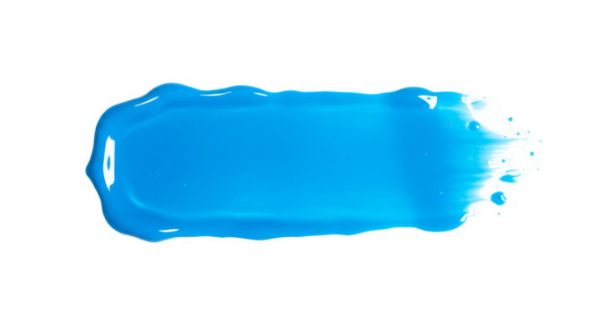 Abstract Blue Paint Stroke with Transparent Background Illustration