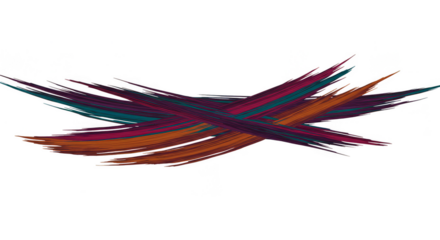 Abstract Colorful Brushstroke Transparent Background Texture Art Design