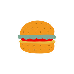 Burger food graphic design illustration