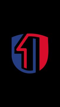 One Shield icon guarantee design motion illustration	
