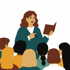 Engaging Lecture: Teacher Inspiring Students in a Classroom Setting