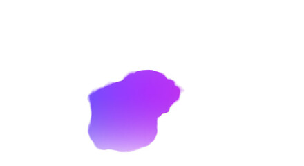 Abstract Purple Blob Shape on Transparent Background Isolated Design