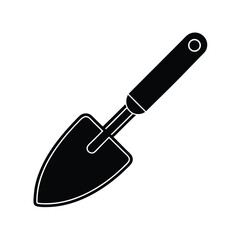 Trowel Icon Outline Vector Illustration