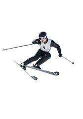 Obraz premium Athlete Skiing Fast in Winter Sport Season Transparent Background