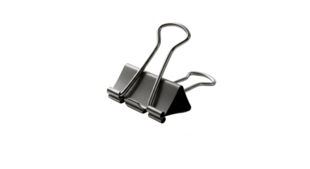 Black Binder Clip Stationery Tool for Paper Office Supplies