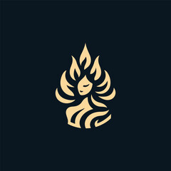 Fire goddess logo